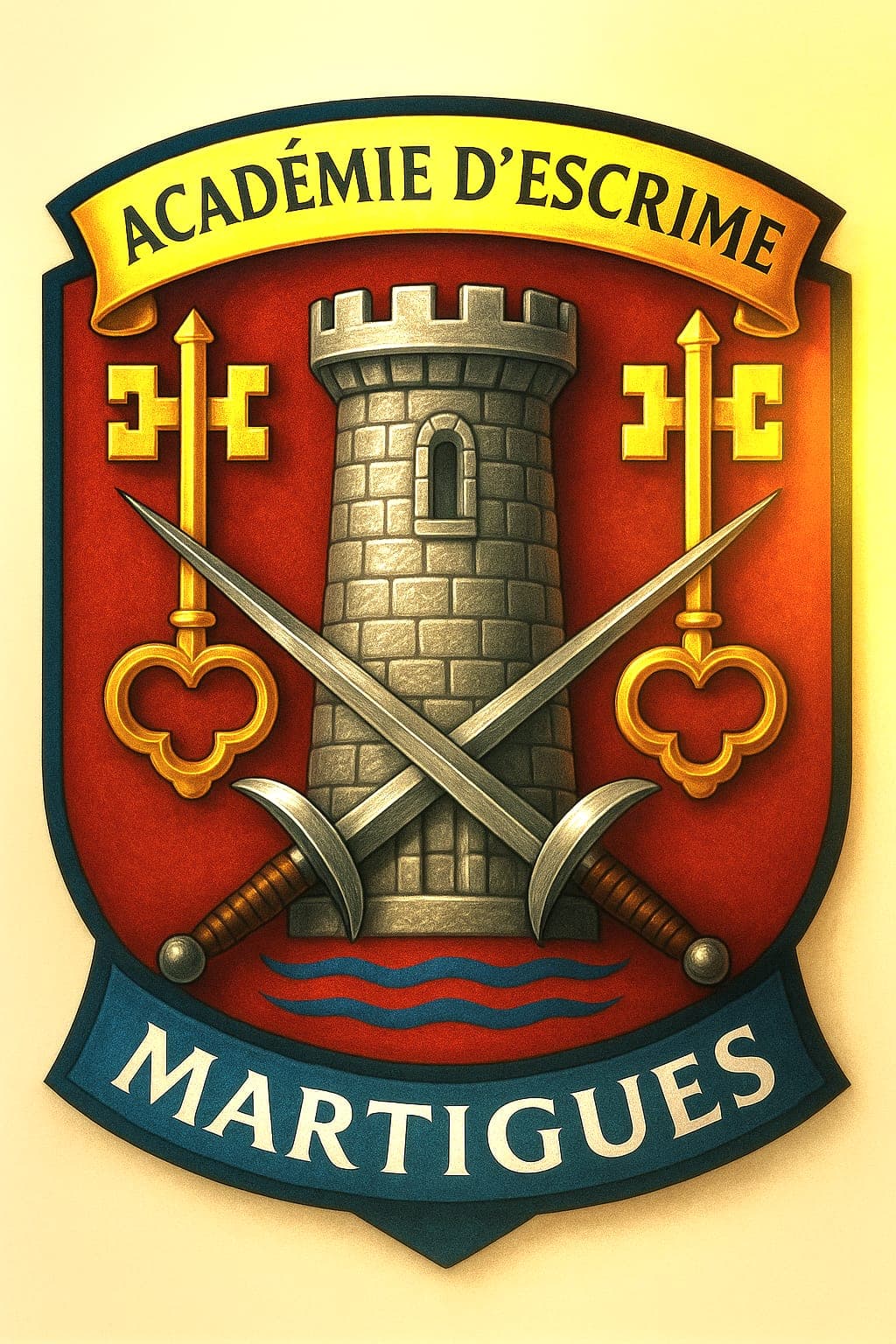 Écusson de L'Académie d'Escrime de Martigues